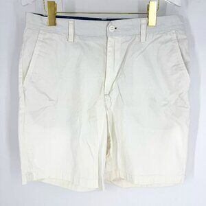 Nautica The Deck Short 8" Inseam Chinos White Men's Size 33 Waist